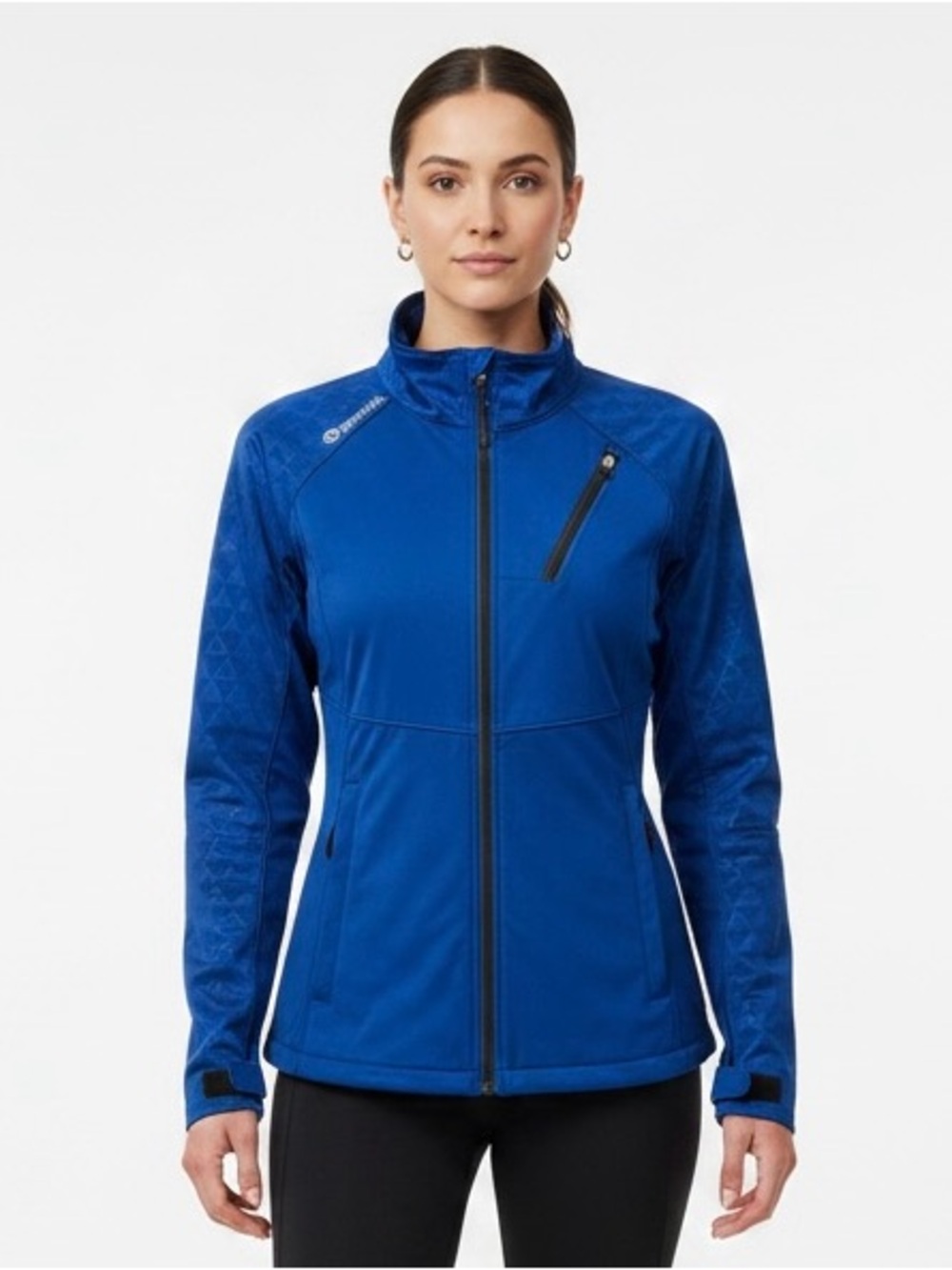 Sporthill Women's Royal Blue Zip-Front XC Softshell Jacket